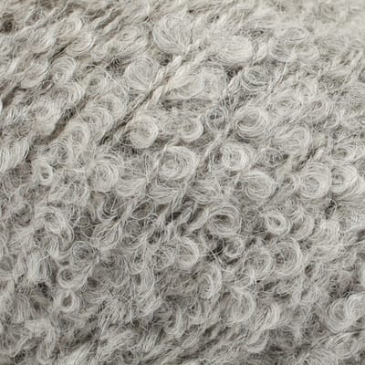 DROPS Alpaca Bouclé Mix - 5110 lichtgrijs - Wol Garen