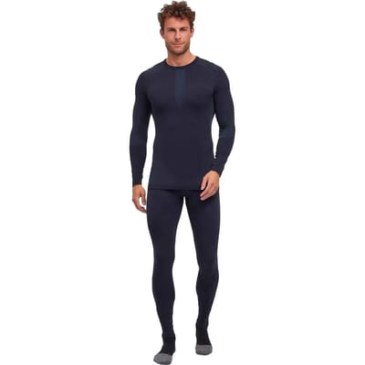 FALKE Warm Longsleeved Shirt sneldrogend functioneel functioneel shirt met lange mouwen heren zwart - maat XXL