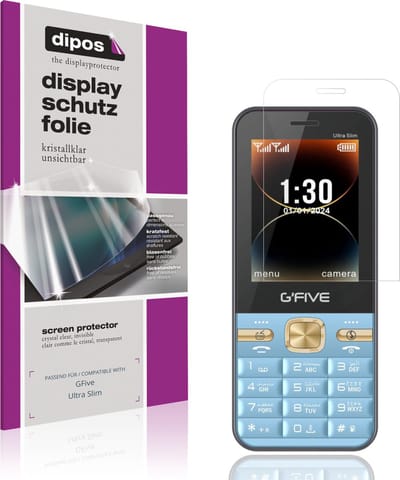 dipos – 4x Beschermfolie geschikt voor GFive Ultra Slim | Krasbestendige & heldere Screenprotector Ultra-Thin