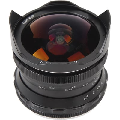 7.5mm F2.8 II Fisheye Lens APS C 190 Graden Ultra Groothoek Handmatige Vaste Lens voor Fuji FX Mount black