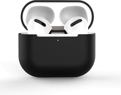 KELERINO. Siliconen Case geschikt voor AirPods 3 (2021) - Zwart