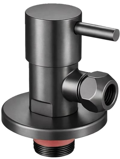 DutchLine - Luxe Stopkraan - Gunmetal - 1/2×3/8