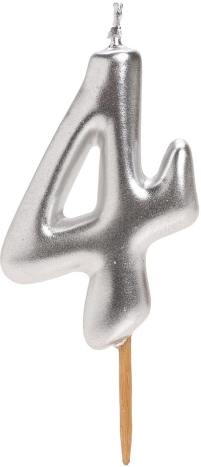 Dekora Silver Comic Birthday Candle - 4
