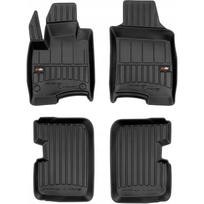 Frogum - 3D Pro-Line - Automatten Set - Geschikt voor FIAT Panda III 2011-2021 - 4-delig - Hoge Rand 6cm - Niet voor Hybrid