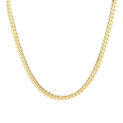 Bijoutheek Collier Schakel Motief Gold