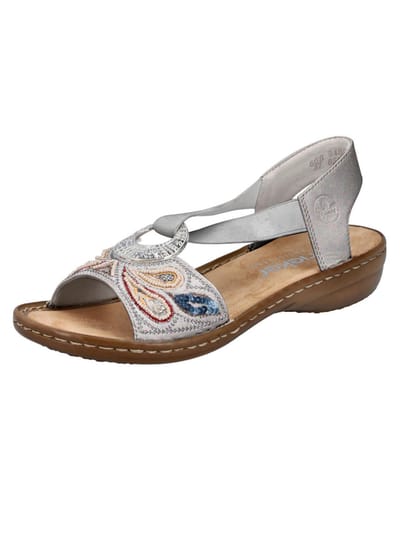 Sandalen met sleehak Rieker 608B490