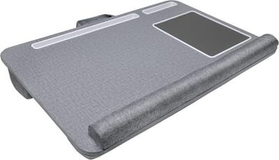 Laptop Tafel - Werkkussen - Comfortabel Werken - Ingebouwde muismat - 37x55 cm - Grijs