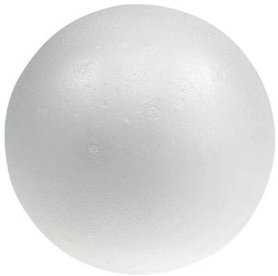 Piepschuimbal Ø20cm wit 2 st