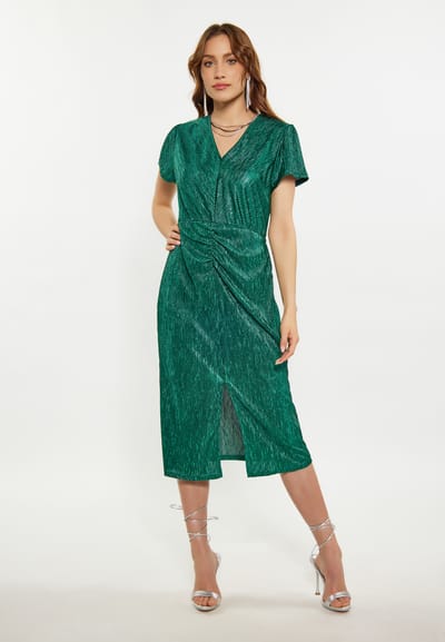 Faina Jurk Dames donkergroen