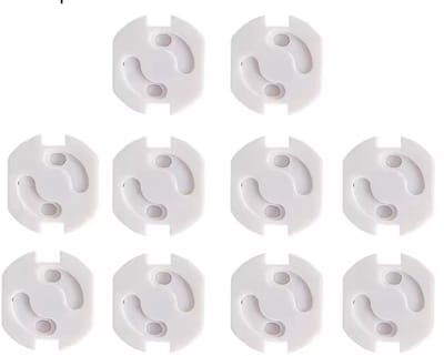 Stopcontactdopjes - Stopcontact beveiligers - Stopcontact afdekplaatjes - 10 stuks - Wit - Zelfklevend - CHPN