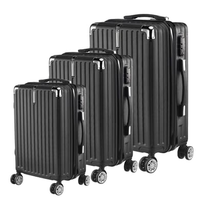 Lifero Reiskoffer Set - Koffer Set - Reiskoffers - Bagage Set - 3-delig - Zwart