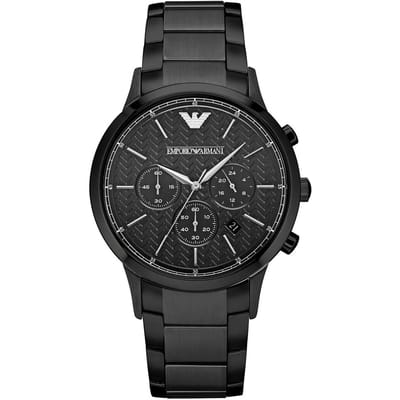 Emporio Armani AR2485 Zwart metalen herenhorloge
