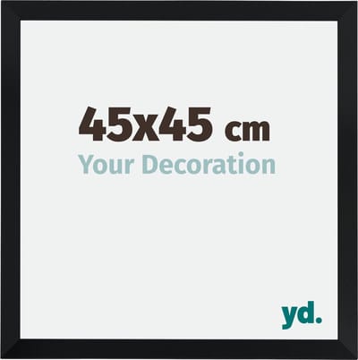Your Decoration - Fotolijst 45x45 cm - MDF - Zwart Mat - Catania