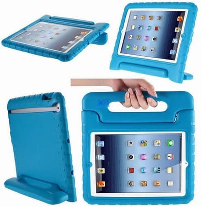 Kids Case For Ipad Mini 6 Hoesje cover speciaal voor kinderen stevig dikke beschermende hoes blauw