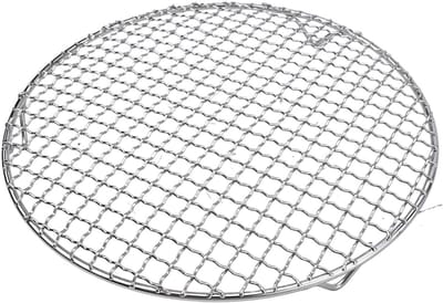 Ronde Koelrek 13-35CM, Roestvrijstalen Bakrooster voor Oven, Grill en Airfryer Accessoires, Perfect voor Bakken en Stomen (16.5cm)