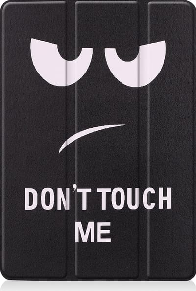 Hoesje - Geschikt voor Apple iPad 8 (2020) - 10.2 inch - 8e Generatie - Dun & Stevig - Trifold Bookcase - Hard Cover - Hardcover Book Case - Tablet Hoes - Don't Touch Me