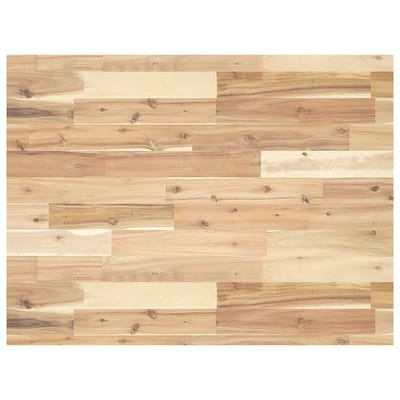 vidaXL - Wastafelblad - 100x60x4 - cm - onbehandeld - massief - acaciahout