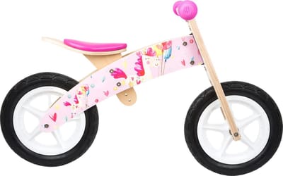 Small Foot Eenhoorn Loopfiets - Loopfiets - Vrouwen - Roze;Blank - 12