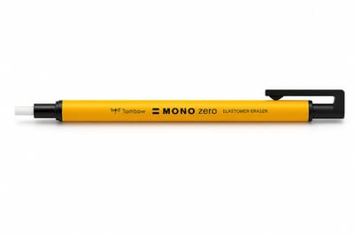 Tombow Mono Zero - Gumvulpotlood - Ronde gum - 2,3 mm - Precisie Wissen - Neon Oranje