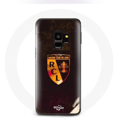 Samsung Galaxy S9 hoesje rcl lens oranje zwarte achtergrond