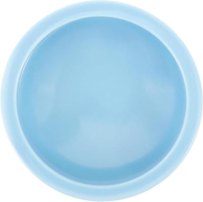 Kippen Voedselcontainer - Voerbak Pluimvee - Pluimvee Voeren - Keramisch Materiaal - 10 x 10 x 3 cm - Hemelsblauw