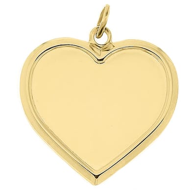 Juwelier Zwartevalk 8 karaat hart hanger - 14.101.034