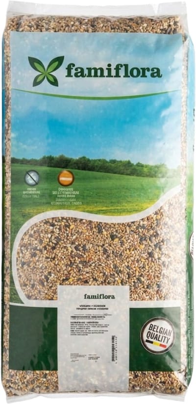 Famiflora Vogelmix 4 Seizoenen - 20kg - Strooivoer voor tuinvogels - Geschikt voor alle seizoenen - Rijke variatie aan zaden - Trekt diverse vogelsoorten aan
