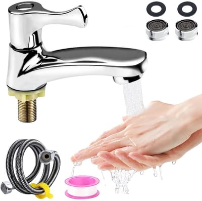 Dailygoods- Waterkraan Enkel Koud - Hoogwaardige Zinklegering - Krasbestendig - Roestvrij - Duurzaam - Elegant Ontwerp - Kraan