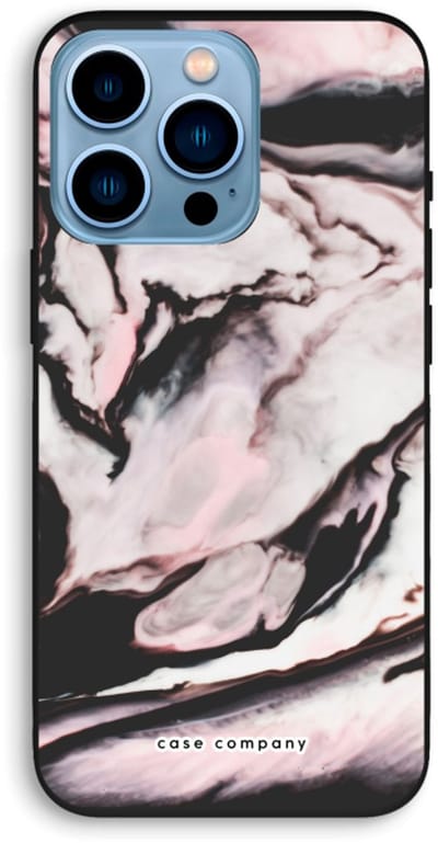 Case Company® - Hoesje geschikt voor iPhone 13 Pro hoesje - Roze stroom - Biologisch Afbreekbaar Telefoonhoesje - Bescherming alle Kanten en Schermrand