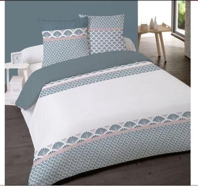 2-Persoonsdekbedovertrek Pominella 200x200 cm - met 2 kussenslopen 65x65 cm- 100% katoen percale