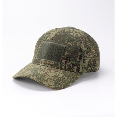 Lente Camouflage Baseballpet - Tactische Militaire Snapback Met Klittenband Patch Unisex Ademende Zonnehoed Buiten UV-bescherming black