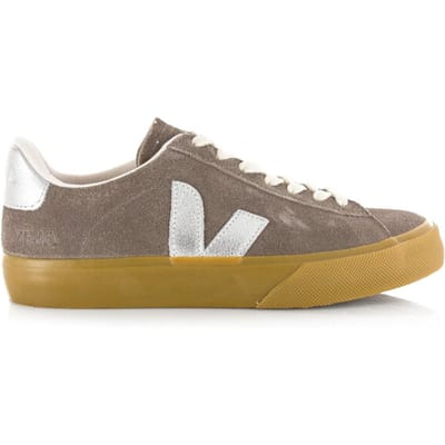 Veja Campo suede moonrock silver lage sneakers dames