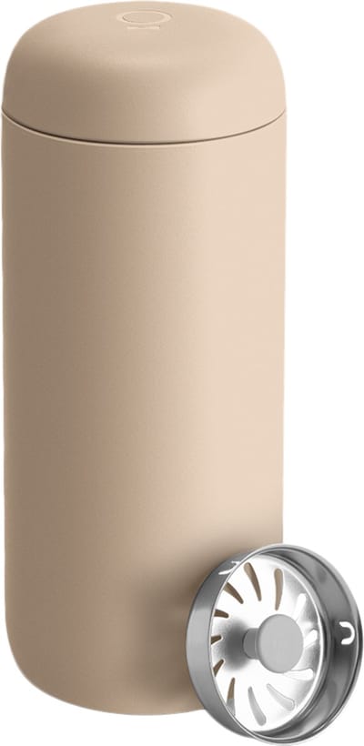 Merkloos Thermosbeker Zandkleurig 473 ml - Lekvrij & Isolatie