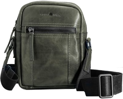 GREENBURRY schoudertas Newport Crossover Bag British Green olijfgroen