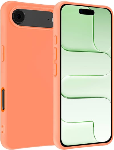 Hoesje Geschikt voor Apple iPhone Air - Sterk & Shockproof - Hoes Cover - Siliconen Case - Perzik