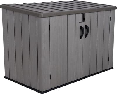 Lifetime Greg - Kunststof Containerombouw - 3kliko Ombouw voor 3 containers - Bruin
