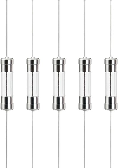VLTG Glaszekering met Soldeerdraad - 6.3x32mm - 10A - Snel (F) - 125V/250V AC - 5 stuks