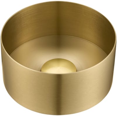 FugaFlow Eccelente Ferro Waskom - 21x21x10 - RVS - Geborsteld messing (goud)