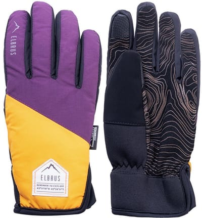 Elbrus Pointe Handschoenen Geel,Paars L-XL Vrouw