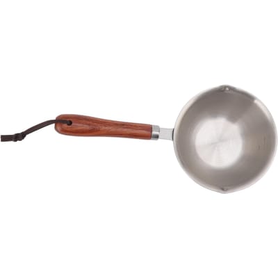 Mini Boterverwarmer Pan Roestvrij Staal Snelle Olieverwarmer Pot Verdiepte Bodem Kleine Melkpan L 200x57x53mm 7.9x2.2x2.1in L white
