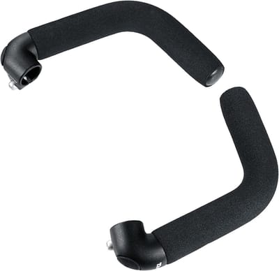 Fietshandvat Verlengstukken - Extra Grepen - Comfortabel Fietsen - Instelbare Helling - 22.0mm Klem - Zwart Zand
