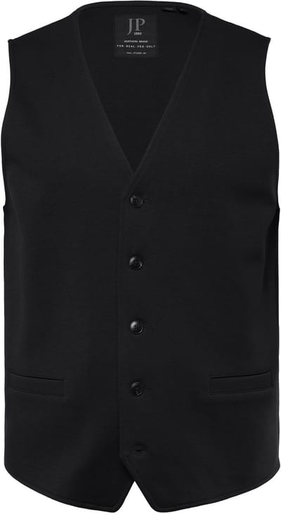 JP 1880 - Heren - Jersey vest NEW YORK FLEXNAMIC® business mix en match - Zwart - Maat 7XL