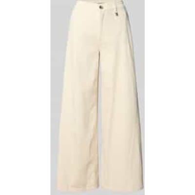 Wide leg jeans met applicatie, model 'Vincent Clay'