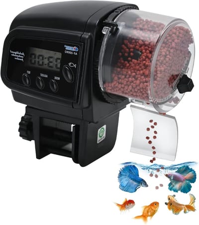 Automatische Visvoeder voor Aquarium met Timer - Ideaal voor Vakantie en Gemak - Voederdispenser voor Tropische Vissen en Zoetwatervissen