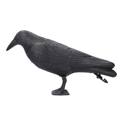 Gesimuleerde kraaienlok decoratie Plastic vogelverschrikker gereedschap Vogelverschrikker Muizenbestrijding Afschrikmiddel Afweermiddel Decoratie voor vogelbestrijding Zwart zwart