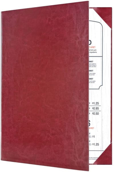 Goodline® - Menumap / Menukaart Mappen - 2x A4 - Rood