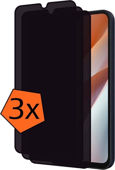 Screenprotector - 3 Stuks - Geschikt voor Samsung Galaxy A15 - Privacy Filter - Gehard Glas - Beschermglas - Tempered Glass - Screen Protector