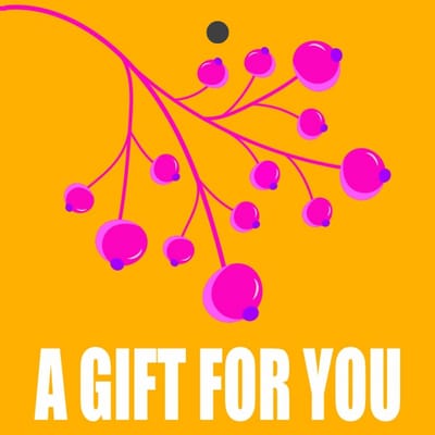 Cadeaukaartje – “A gift for you” – 20 Stuks – Oranje / Roze - Neon - 7mm x 7mm - Wenskaartje - Met boorgaatje - Serie: NEON NOTES - Fluor / Neon Kleuren