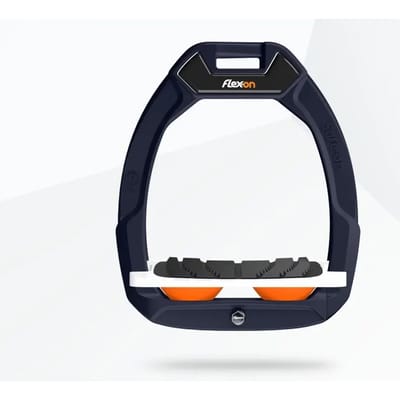 Veiligheidscoupels voor paardrijden Incliné Grip Aluminium/Wit/Oranje Flex-On Safe-On