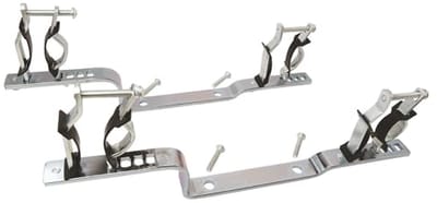 Set van 2 metalen houders met isolatie voor sanitair en verwarmingsinstallaties
